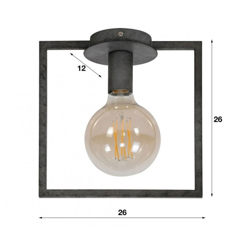 ZI Ceiling lamp 1L framed